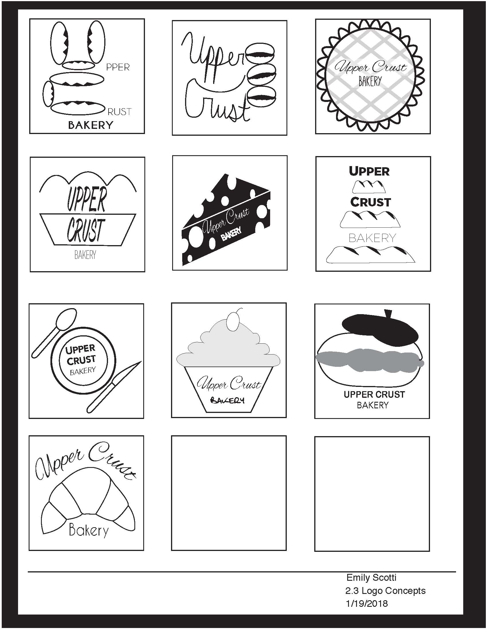 Logo Concepts for Bakery